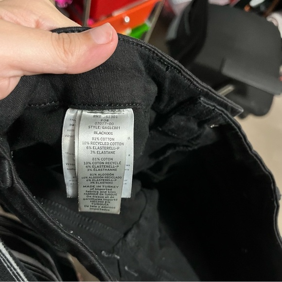 Good American Black Wash Good Legs Crop Skinny Jeans 4 27 Inches T2 - Picture 6 of 9